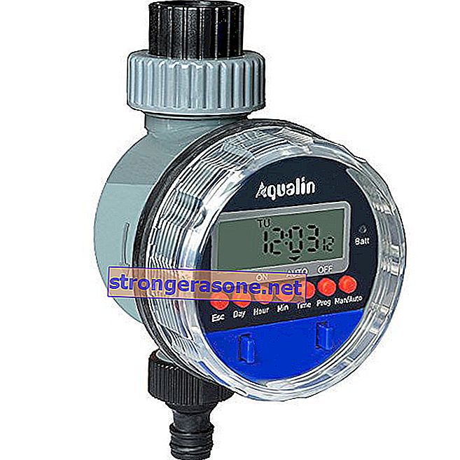 Laistymo laikrodis „Aqualin“ su rutuliniu vožtuvu automatinio laistymo kompiuterio laistymo sistemos vandens laikmatis sodo kiemui, mėlyna spalva